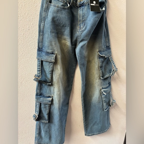 STYLEWE Blue Cargo Women Jeans - Picture 2 of 2
